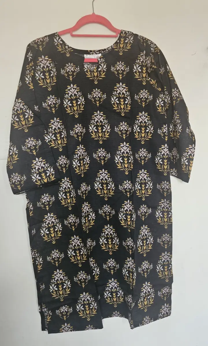 3 Piece Stitched Suit in Black and Brown
