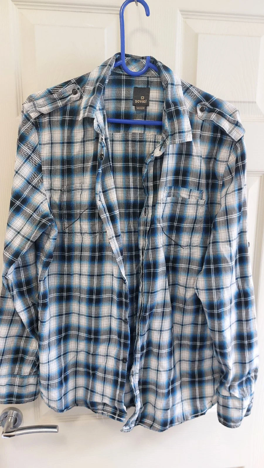 Soviet, Mens Checked Shirt, Size Medium.