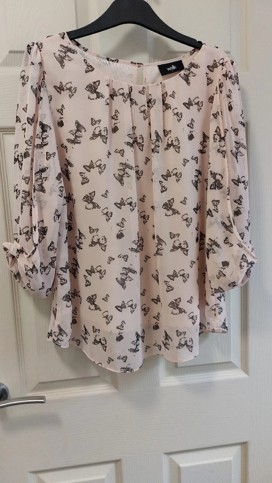 Wallis, Butterfly Print Top, Size L