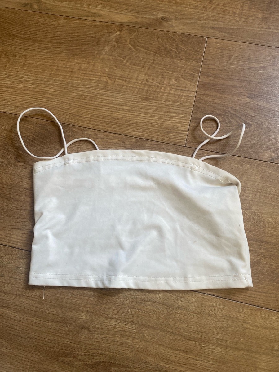 off-white cropped top