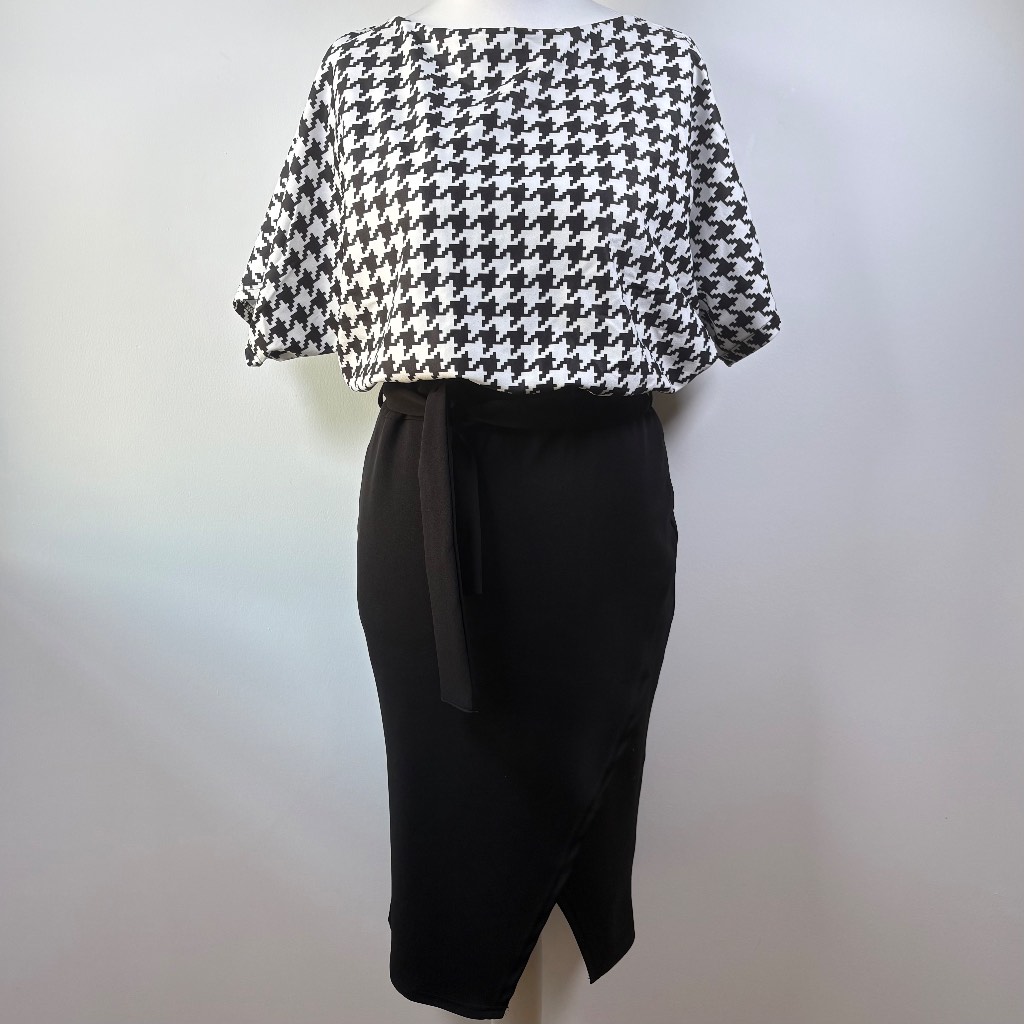 Missfiga houndstooth dress size 14 new
