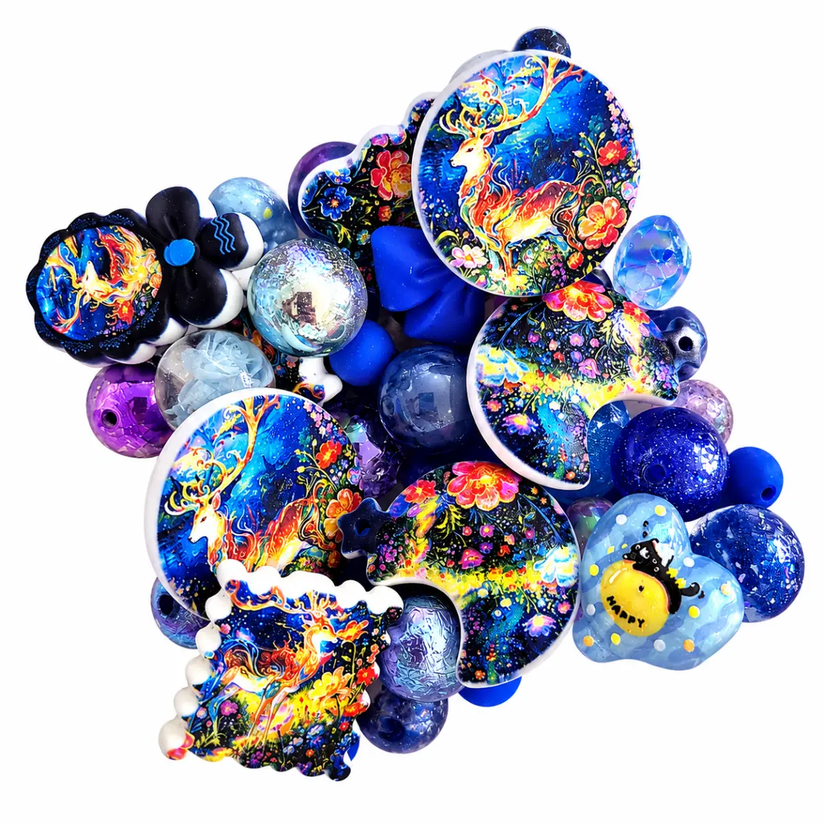 Aurora Deer Acrylic & Bead Mix