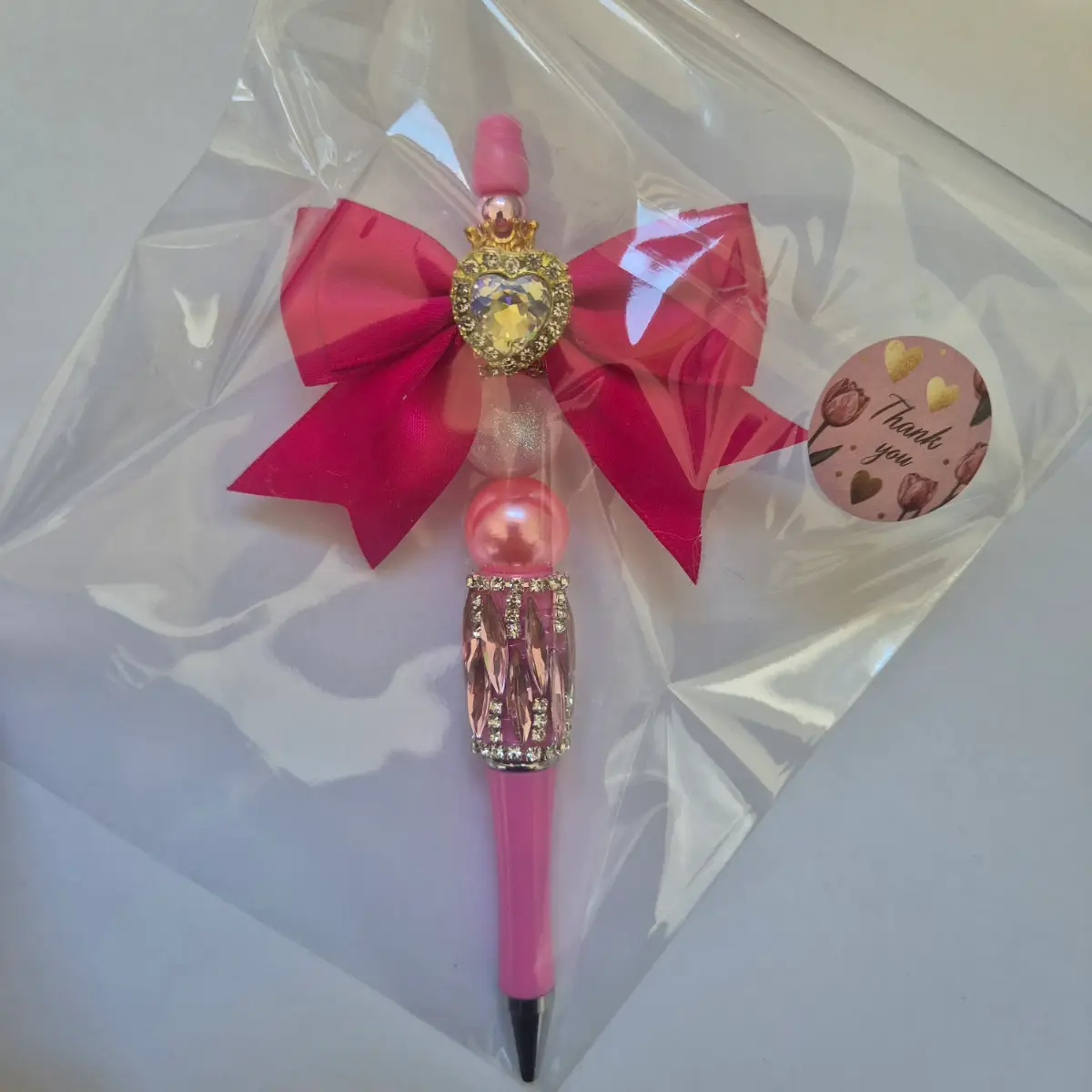 Pink Bow Tie Pen