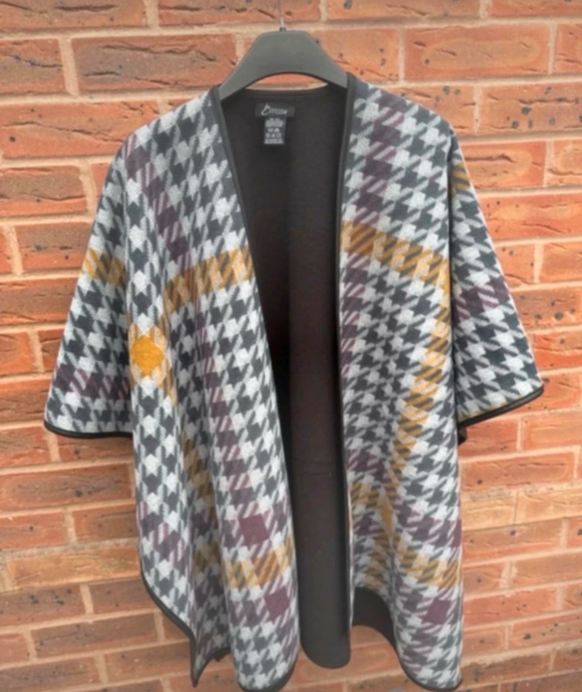 Eivissa over the shoulder poncho cape shawl one size