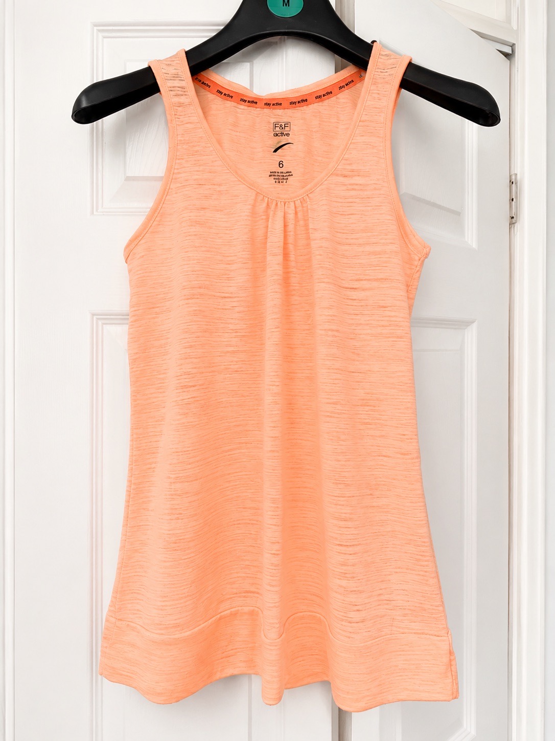 F&F Active Coral Gym Vest Top – Size 6