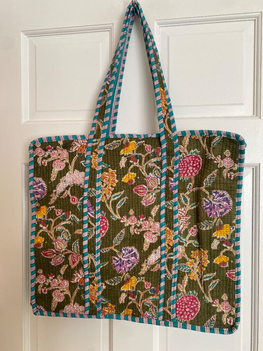 Hand printed bag