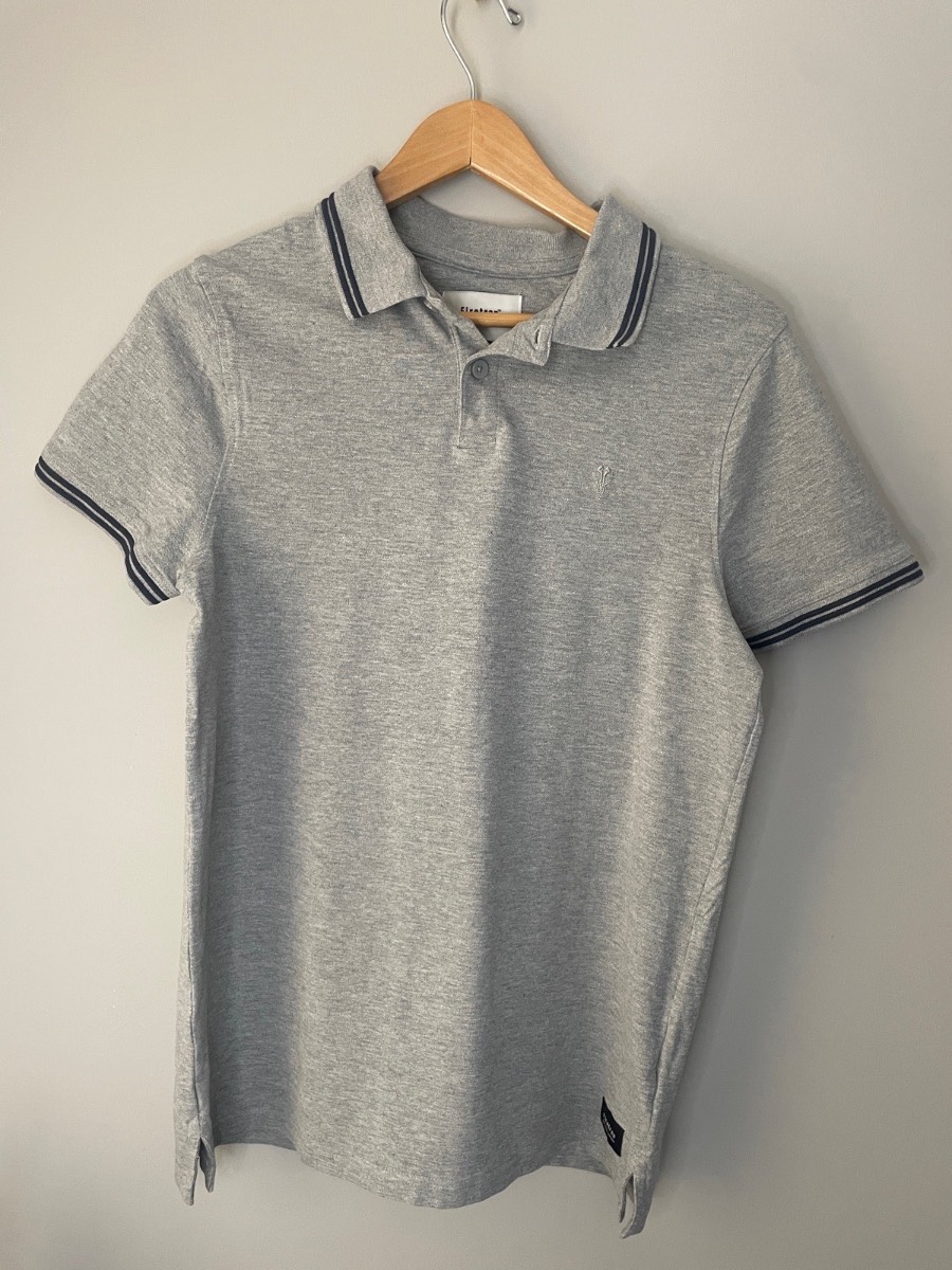 Men’s Firetrap Grey Polo Shirt Size S