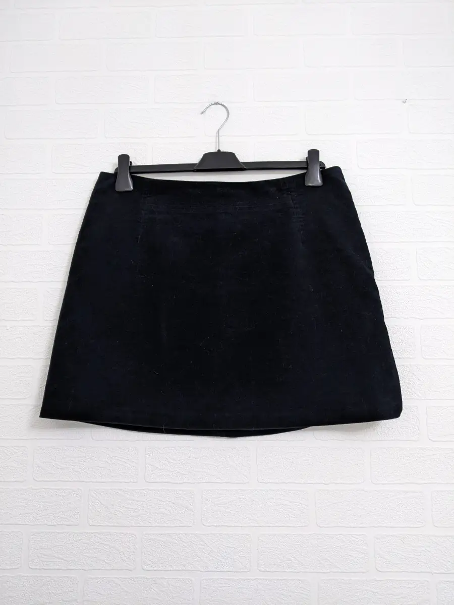 Kew Navy Mini Skirt size 12 Brushed Cotton Lined
