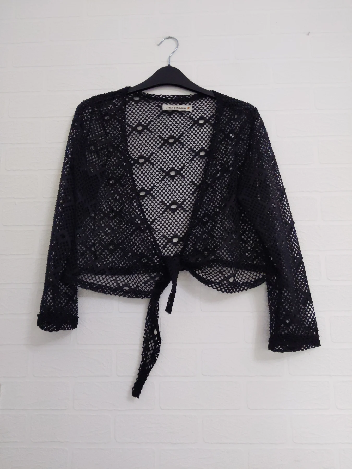 Urban Behaviour Black Lacey Cover-up / Cardigan / Shrug One Size