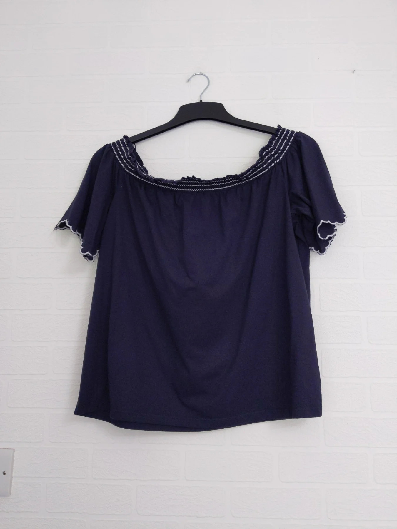 M&S Collection Summer Blouse Size 16 / 44 Off Shoulder