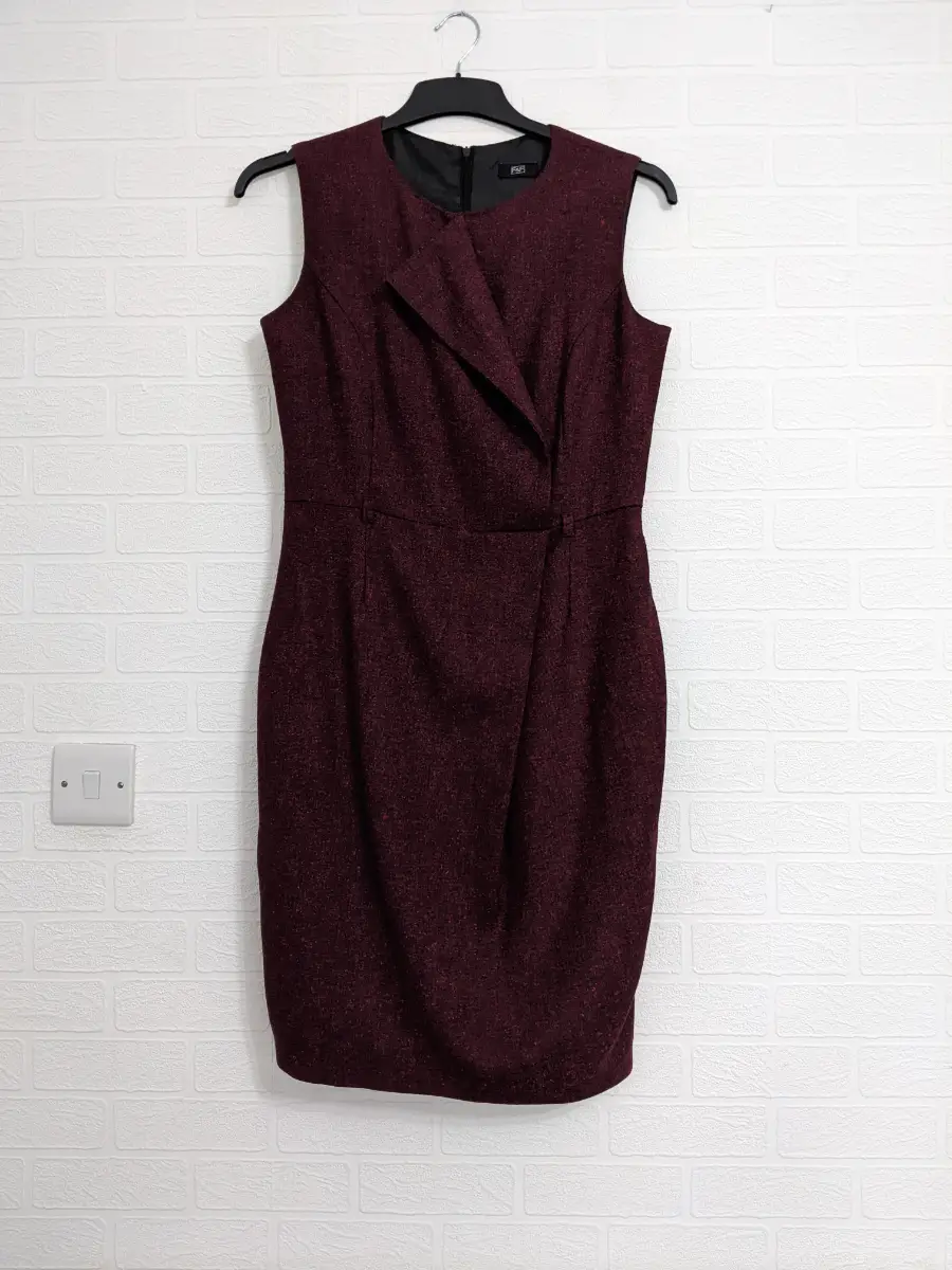 F&F Red and Black Pencil Dress Office / Work Estimated Size 12