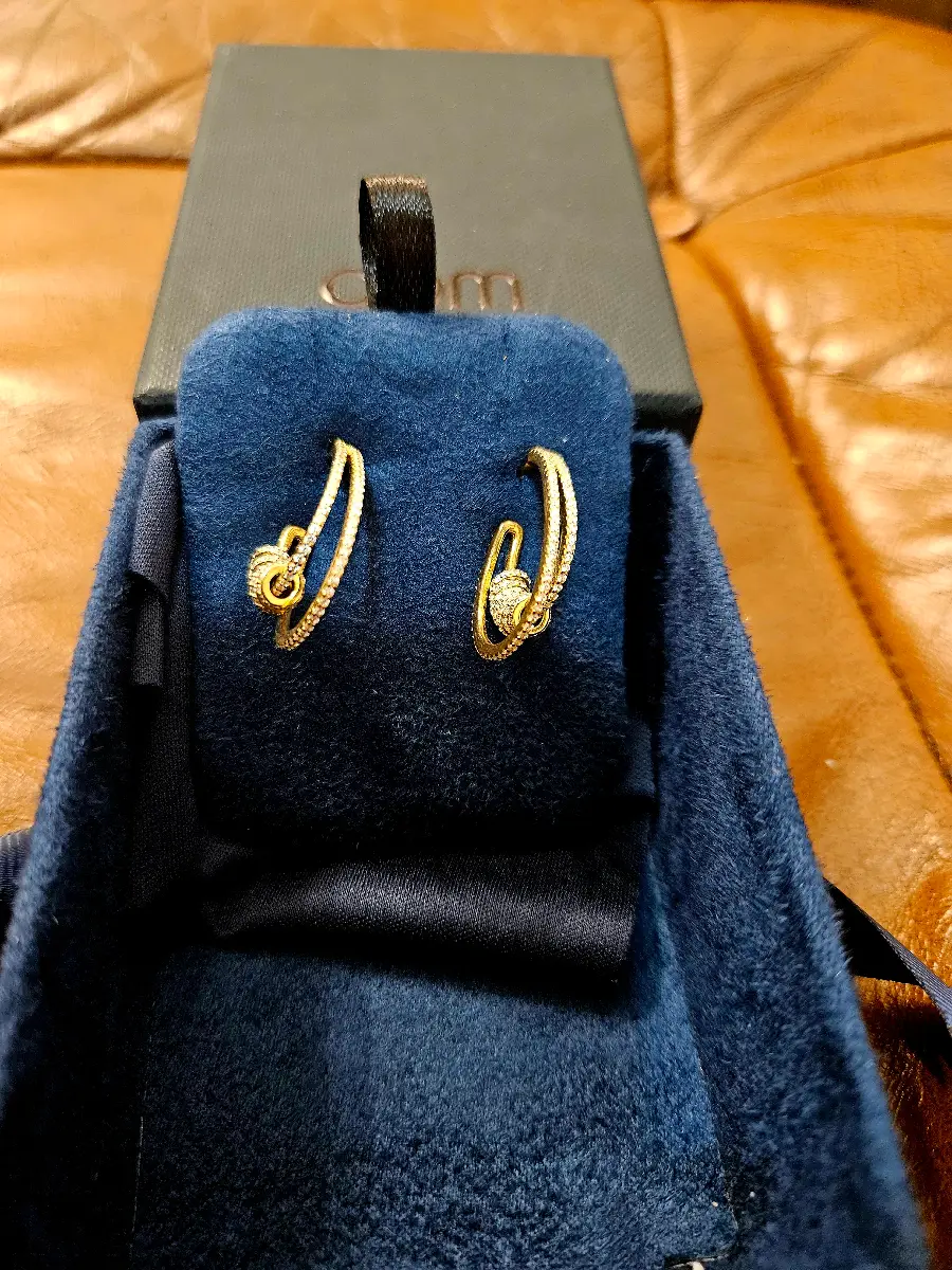 Apm Monaco gold colour earrings