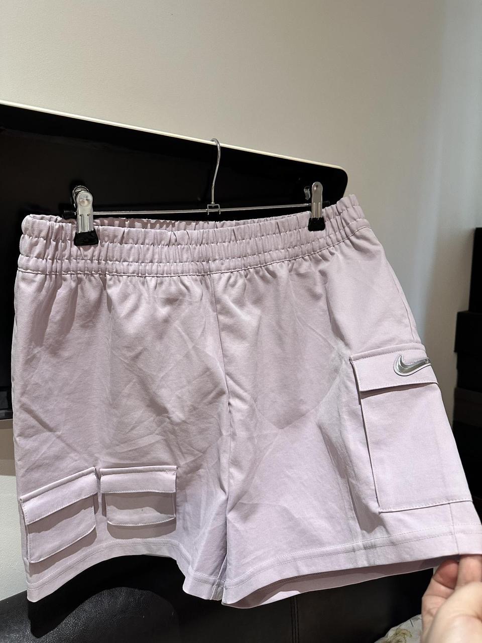 Nike lilac cargo shorts #nikecargo Size M uk 10,12 New