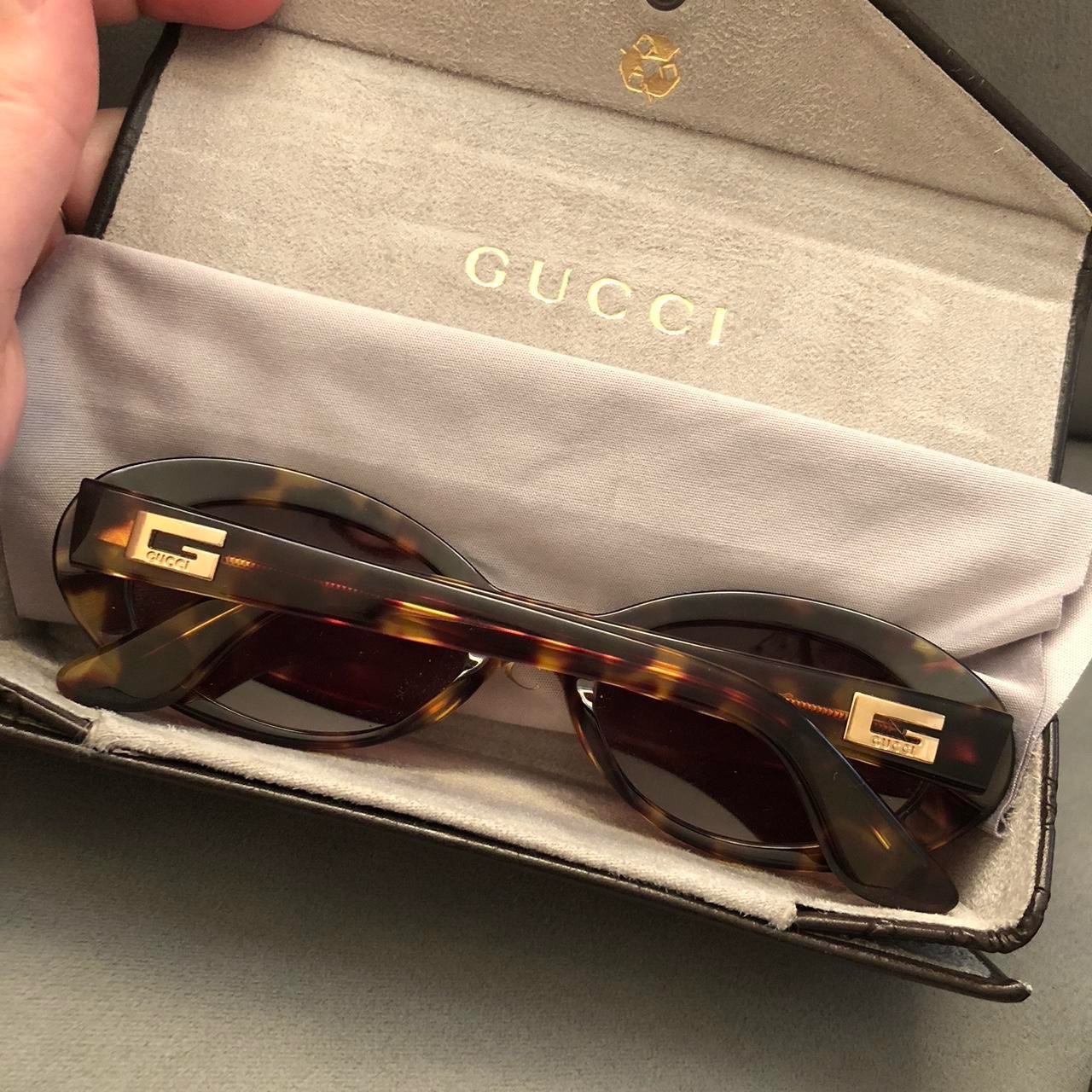 Gucci tortoise sunglasses ,lovely condition ,with case and cleaning cloth .