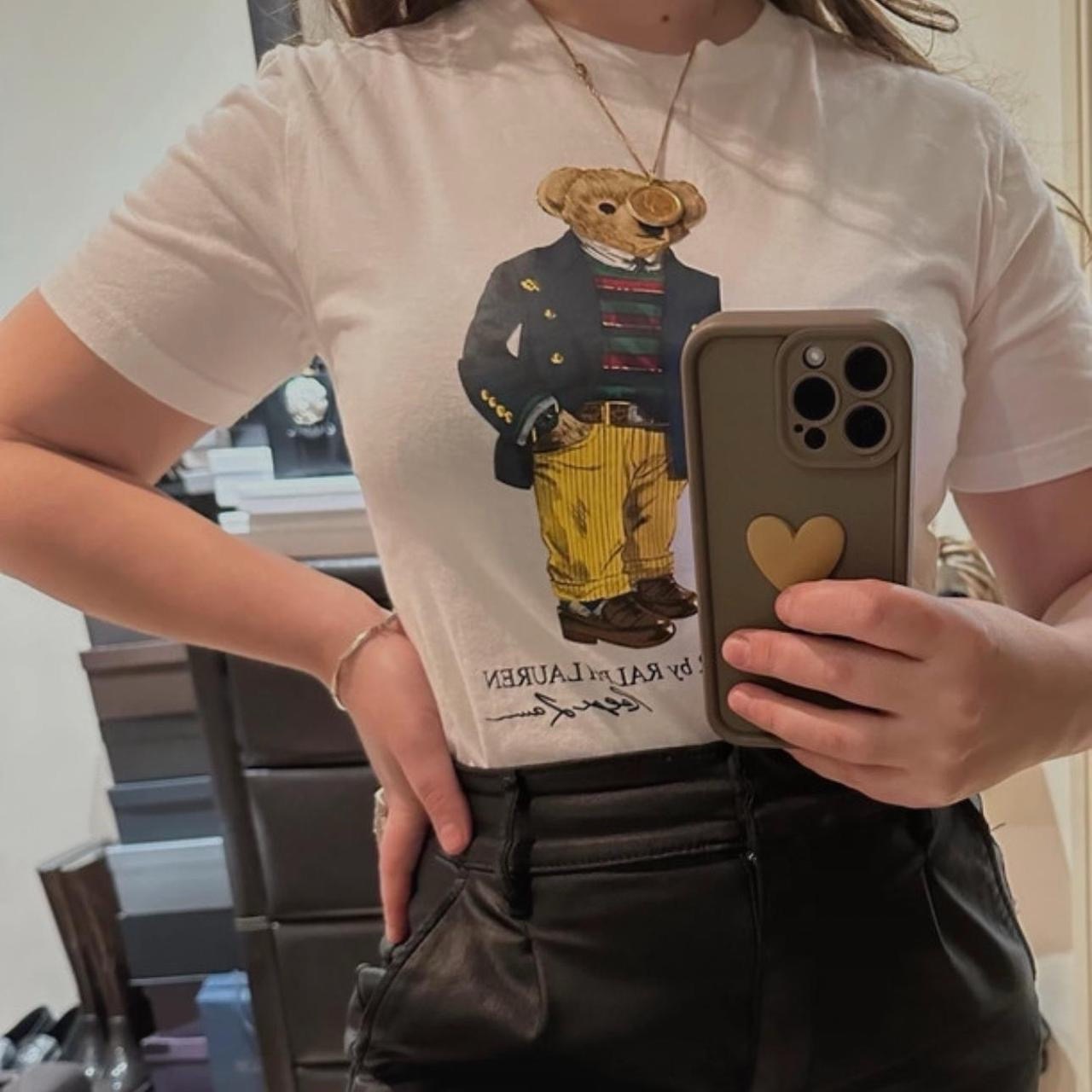 Ralph Lauren bear tee #preppy Used in good condition  Size 10 but more like uk 8 women’s