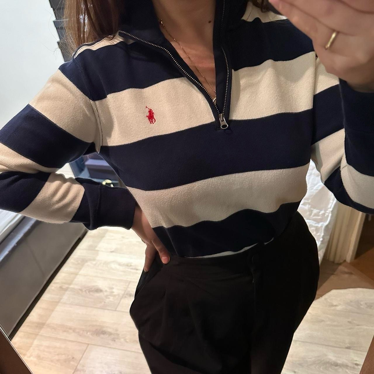 Ralph Lauren 1/3 zip jumper  Size M teens Fits size xs women’s