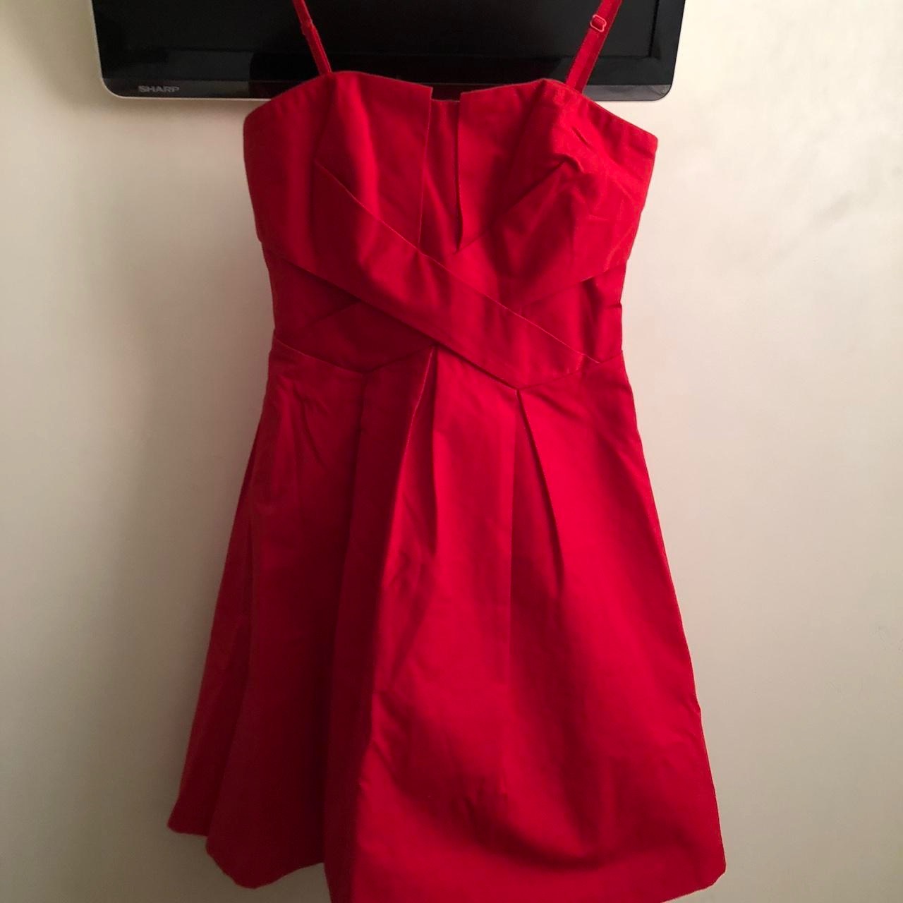 Gorgeous Warehouse vintage red dress ,fits uk 8,10 Super flattering on