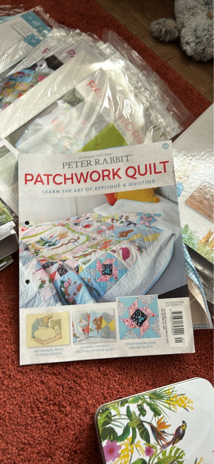 Peter rabbit patchwork quilt set
