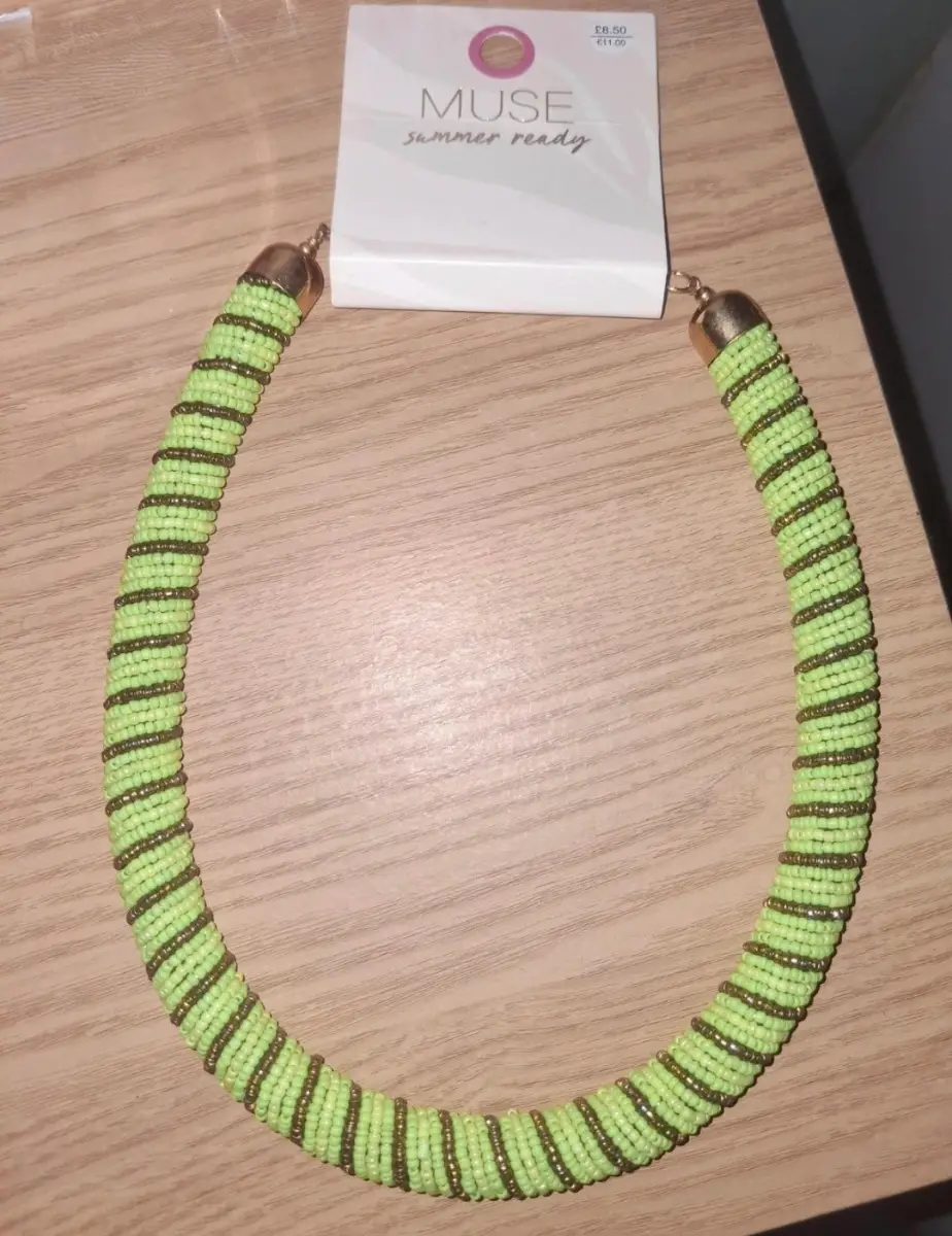 beaded necklace