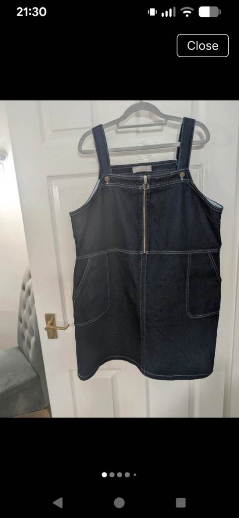 Woman's size UK 18 summer denim stretch dress
