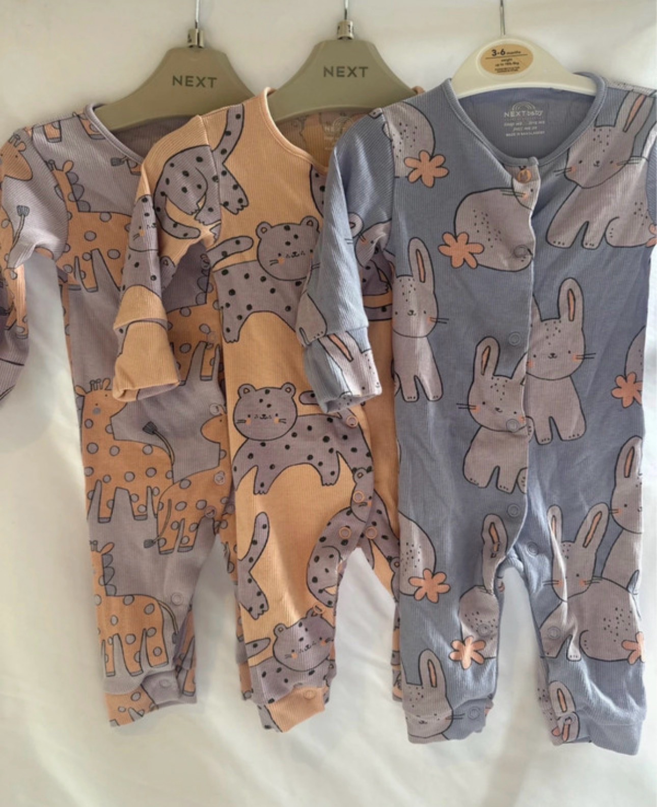 Next footless rompers