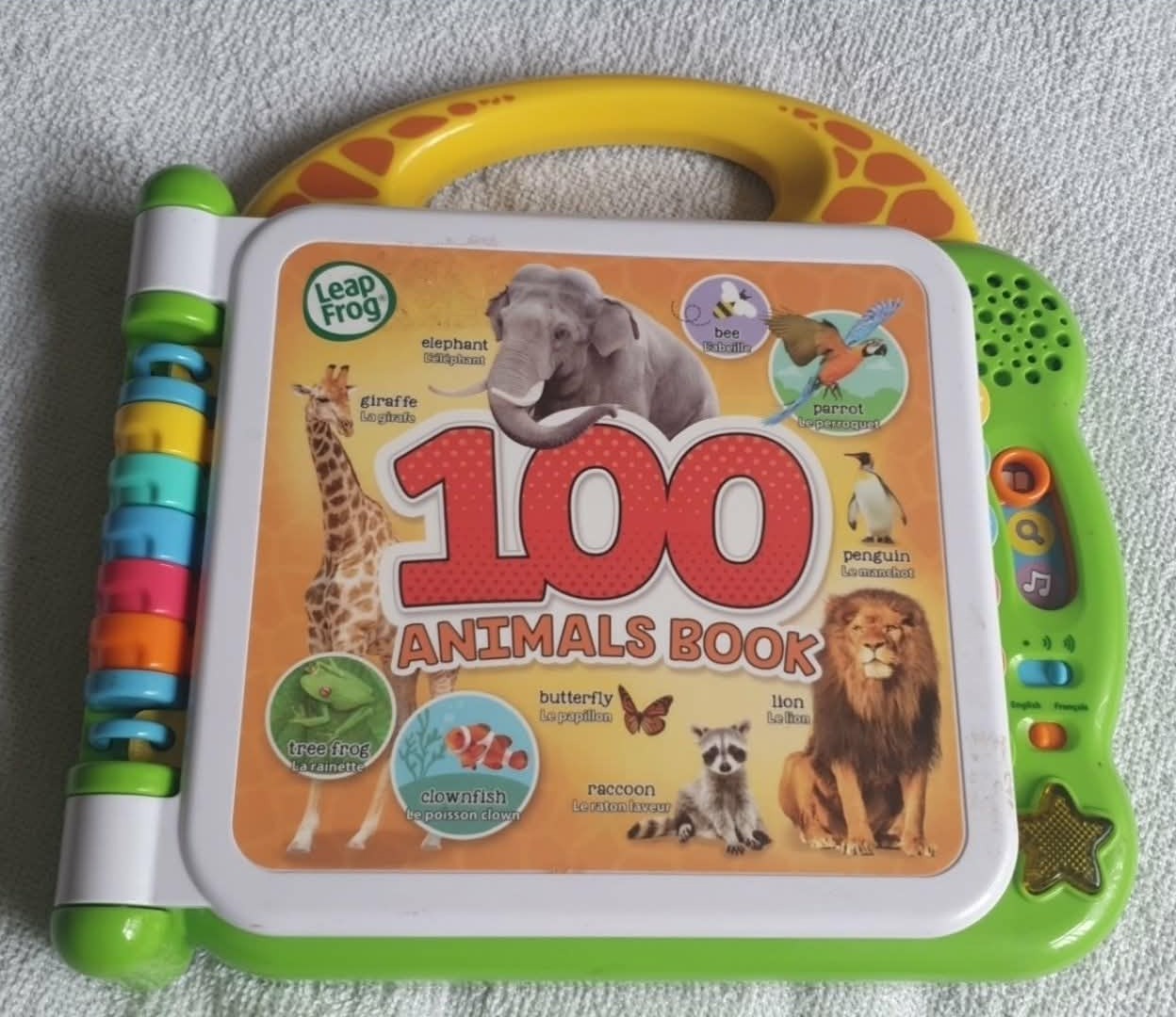 Children's LeapFrog 100 Animals Interactive Educational Book Toy. Age 18 months+