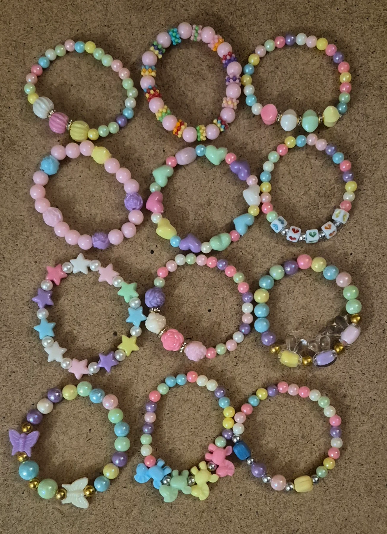 12 Kids Bracelets Party Bag Fillers