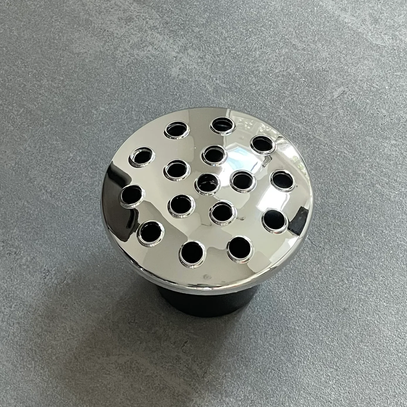 Silver Memorial Grave Vase & Lid for Fresh & Artificial Flowers Pot