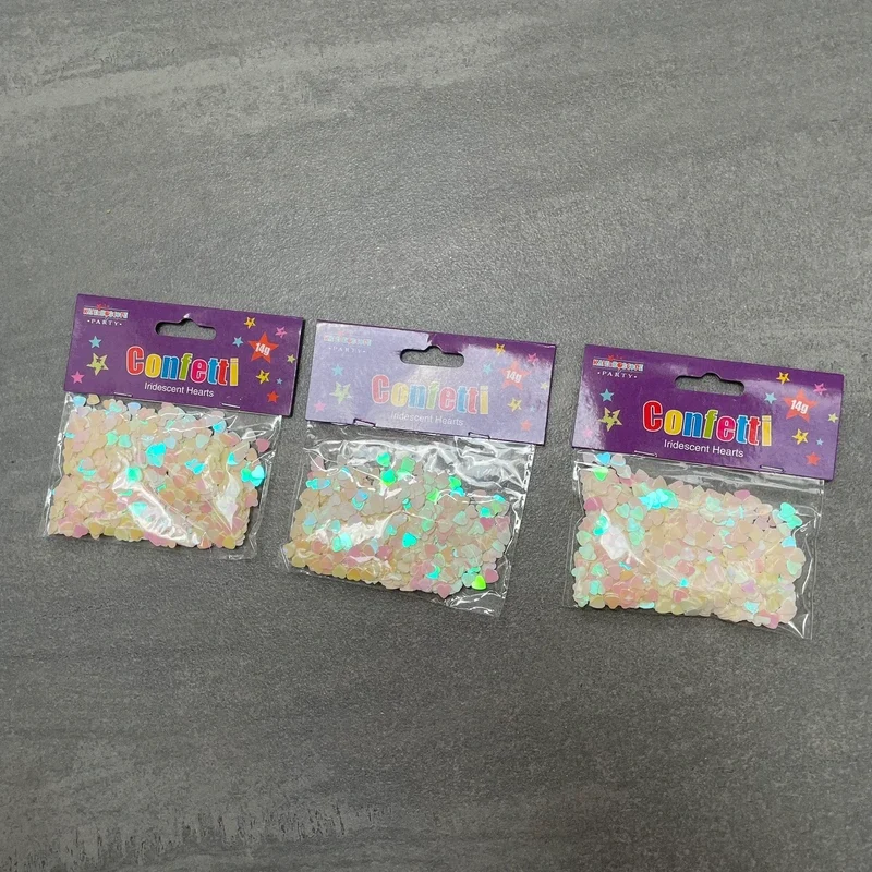 Multi Coloured confetti packs wedding party table decoration deco parties celebration
