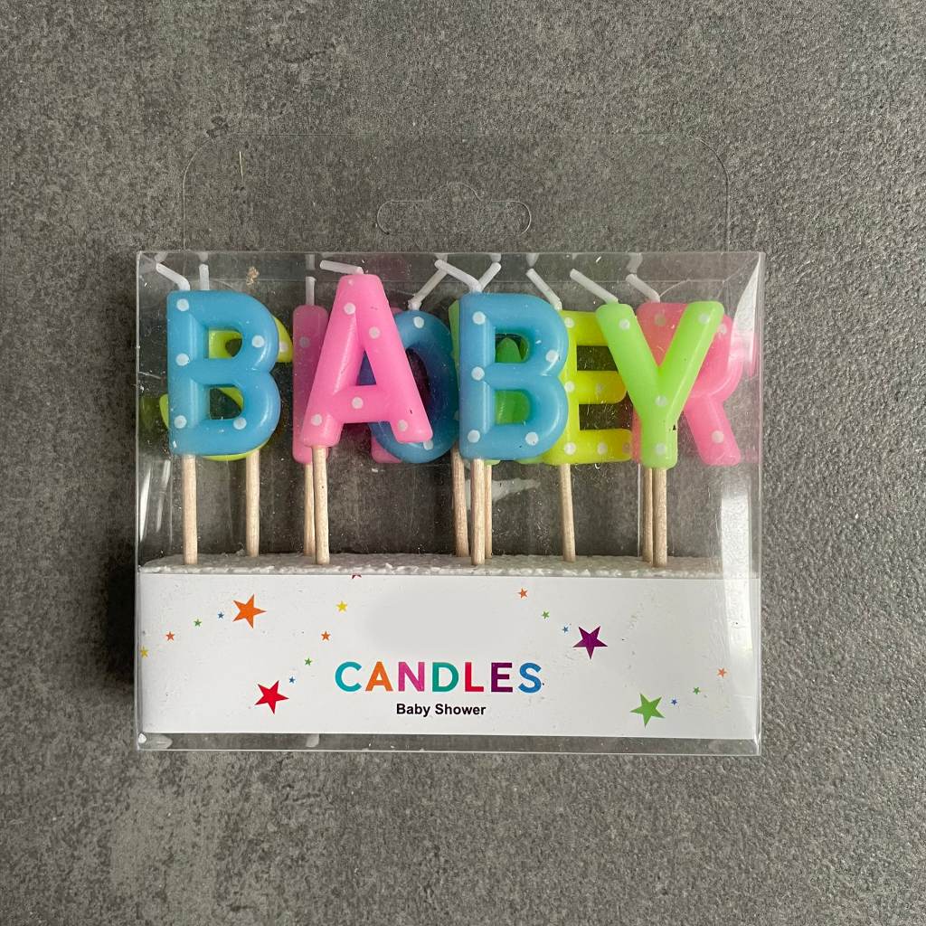 Baby Shower Candles for cake or similar