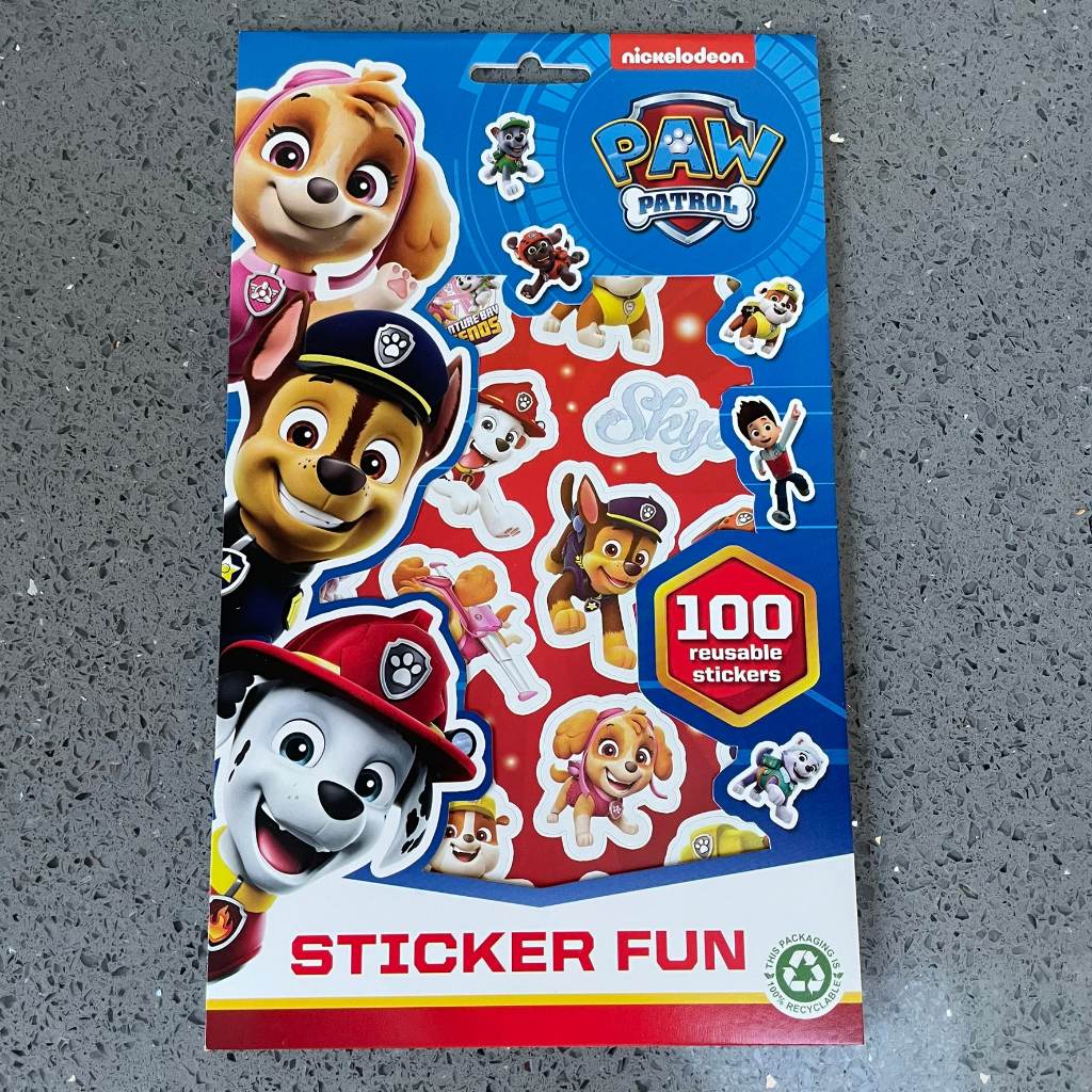 Paw Patrol Stickers Child Childrens Sticker Sheet Activity Book