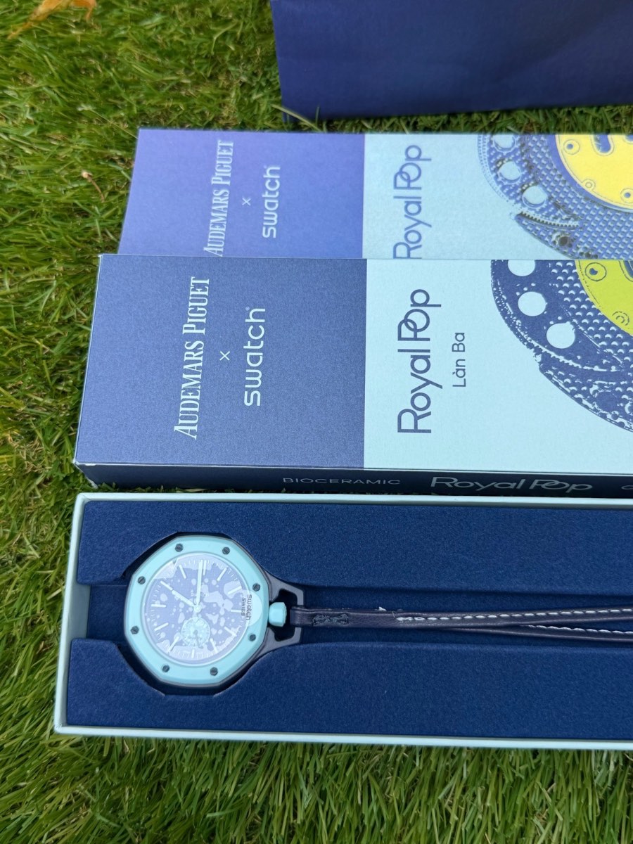 Swatch Light Blue Pocket Watch