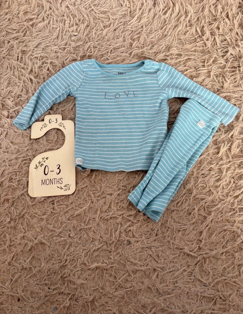 M&S turquoise top and leggings set