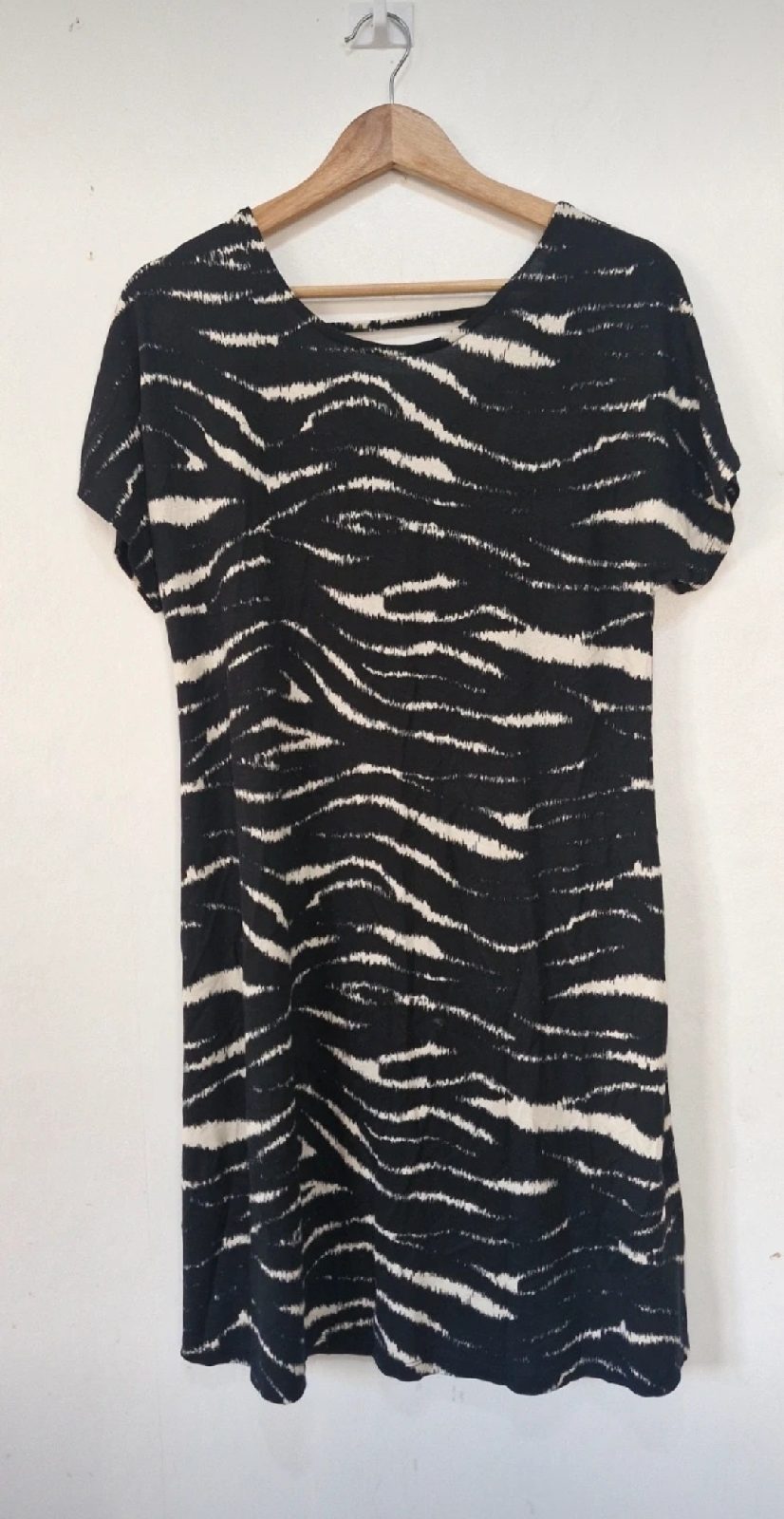 Ladies  size 12 principles  black and beige knee length dress