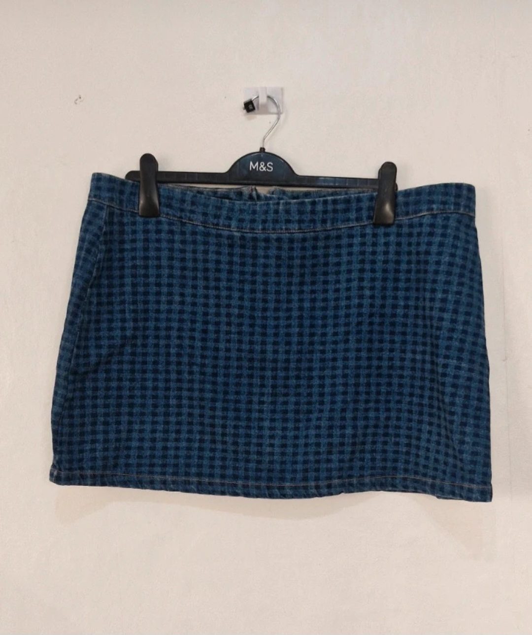 Next size 20 blue mix denim skirt new with tags