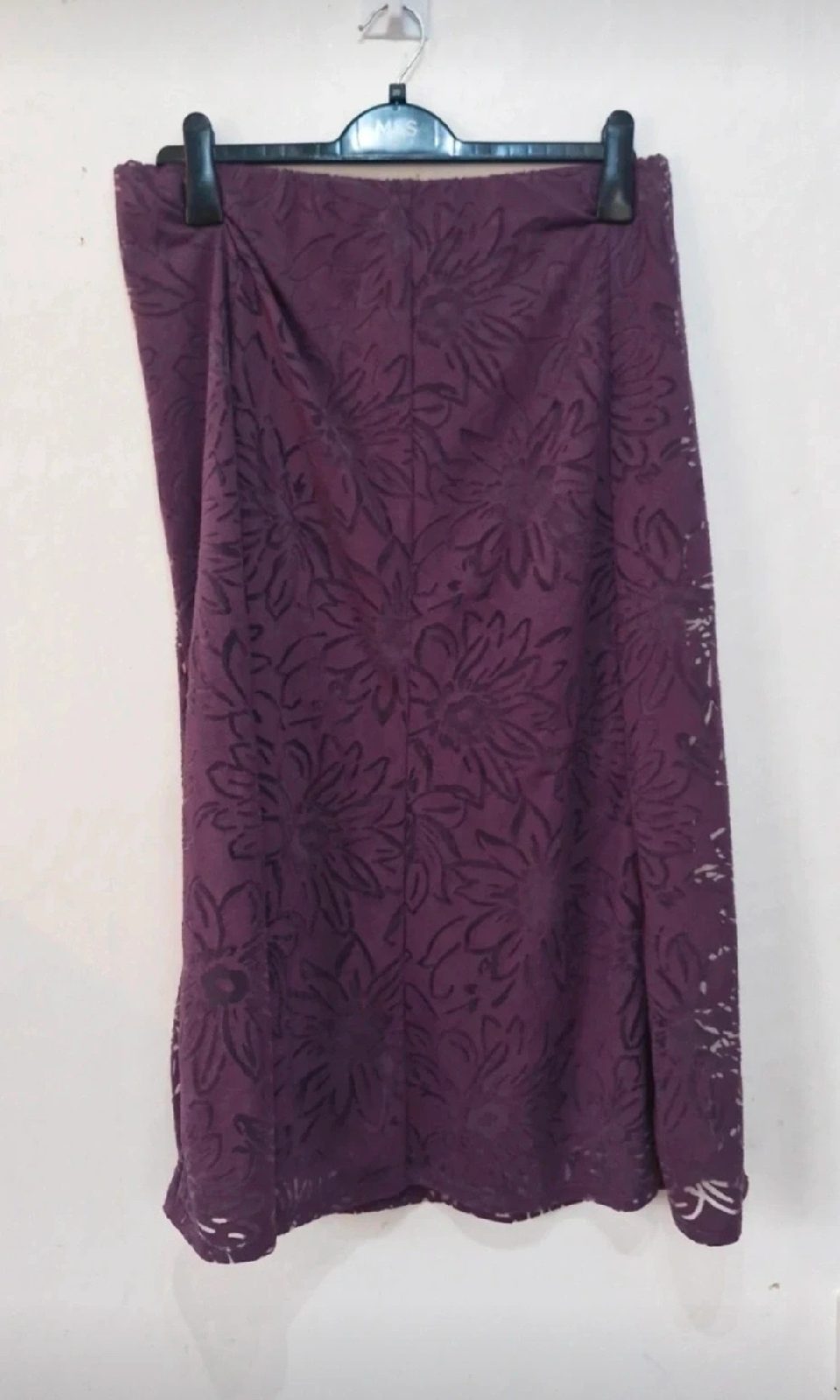 Ladies size 14 bonmarche  purple long length  skirt