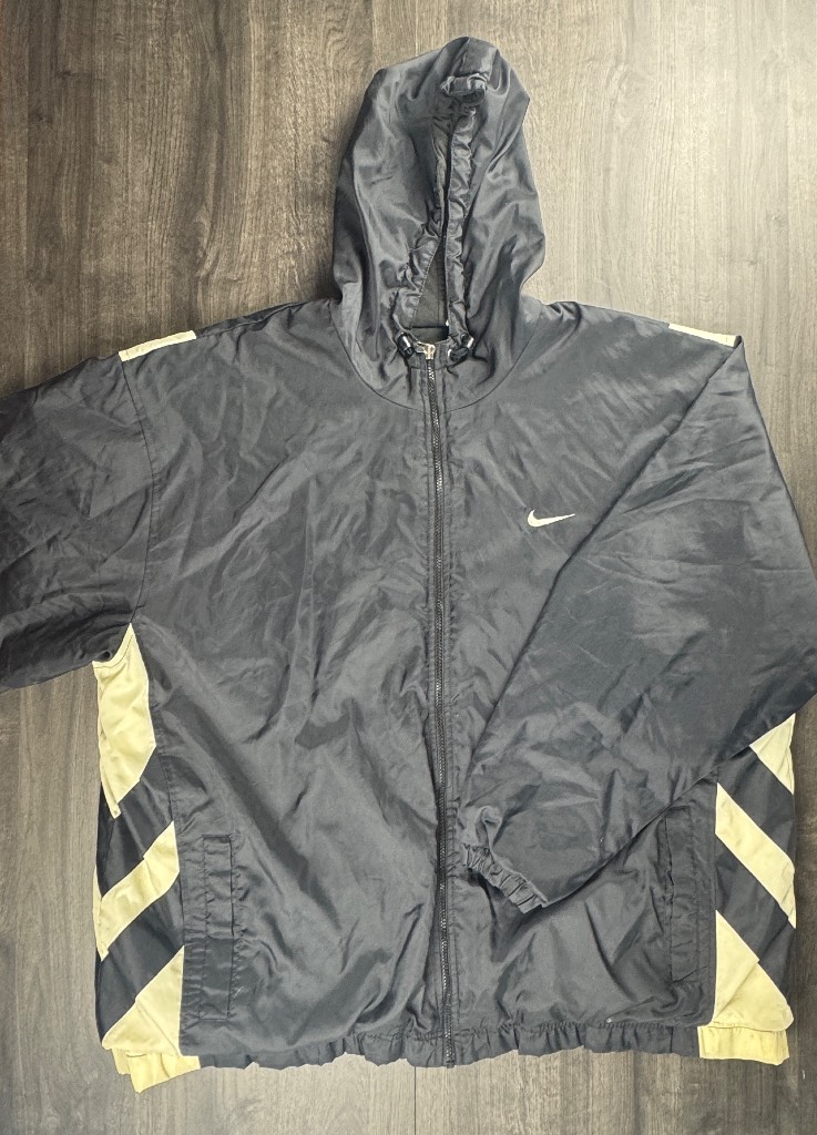 Vintage 90s Nike Center Back Logo / Windbreaker Jacket / Size XXL