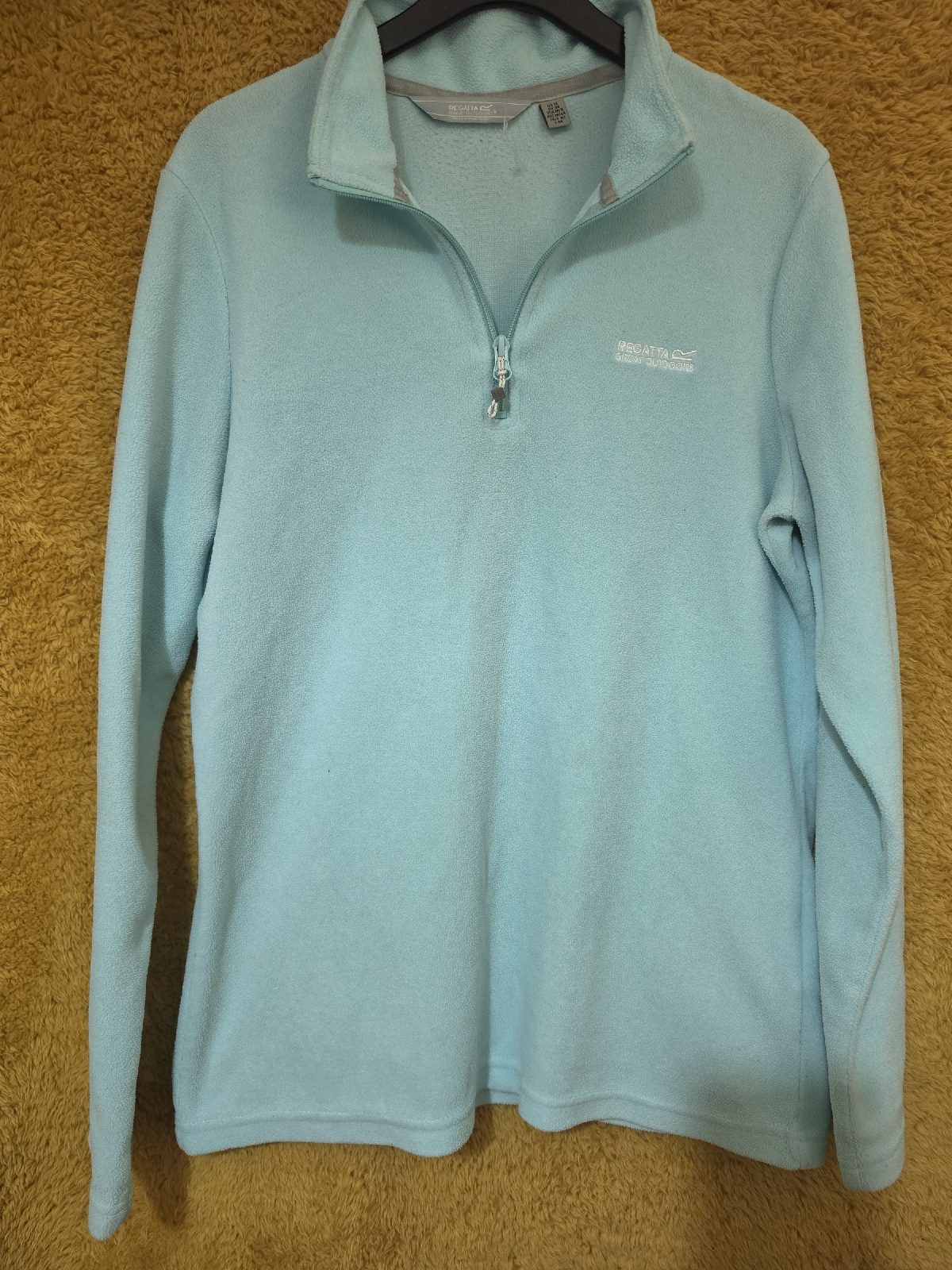 Regatta Light Blue 1/4 Zip Fleece Jumper – Size UK 12
