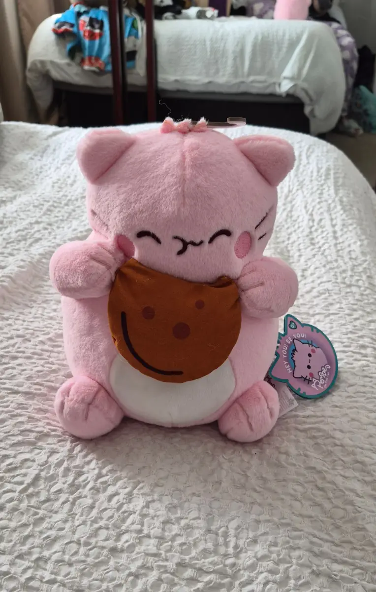Cookie Pembe Cute Pink Cat Plushie Kawaii Meets Danish Design