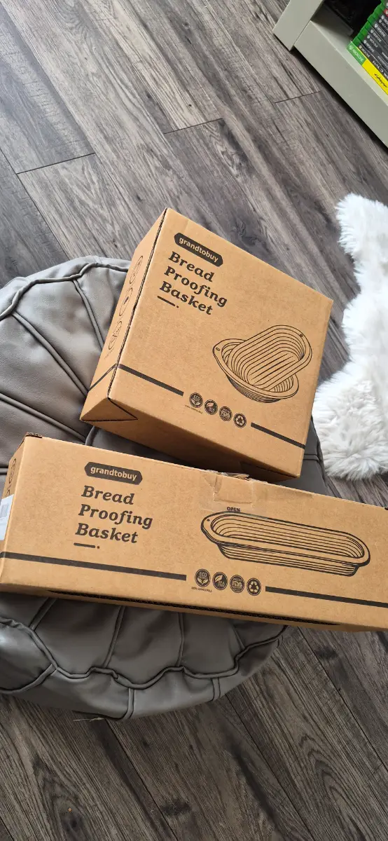 Set Of 2 Bread Proofing Baskets With Linen Liners ~ Reusable & Easy To Use
