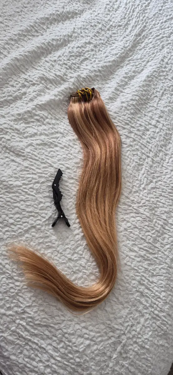 Clip-In Human Hair Extensions Balayage Golden Brown To Light Blonde 14 Inches 100g
