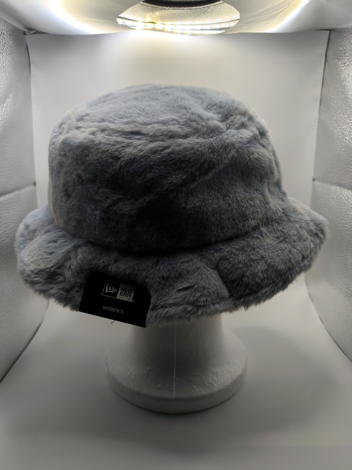 New Era Powder Blue Faux Fur Bucket Hat Brand New With Tags Womens Size Large