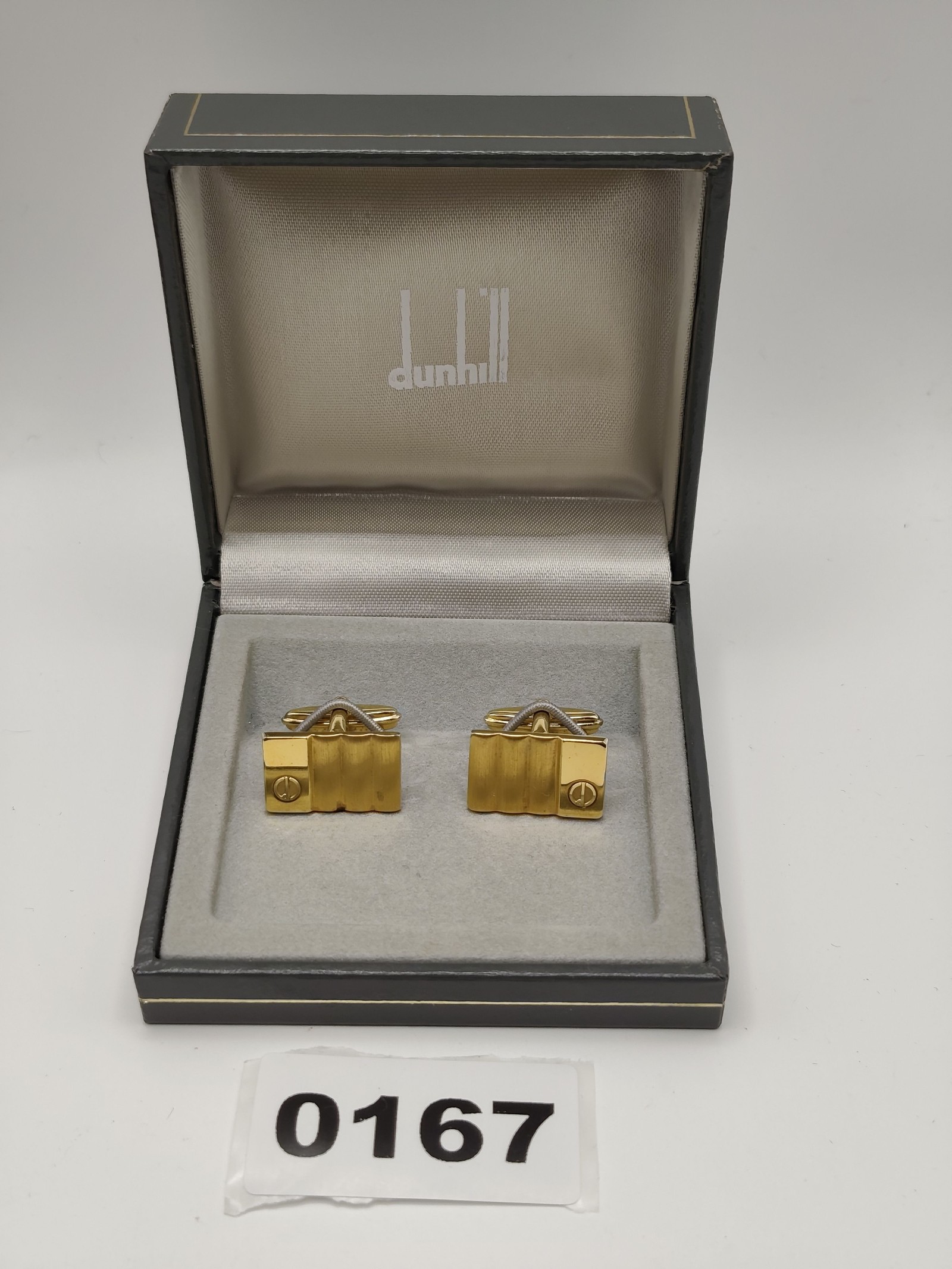 Dunhill Men's Gold Tone Logo Cufflinks