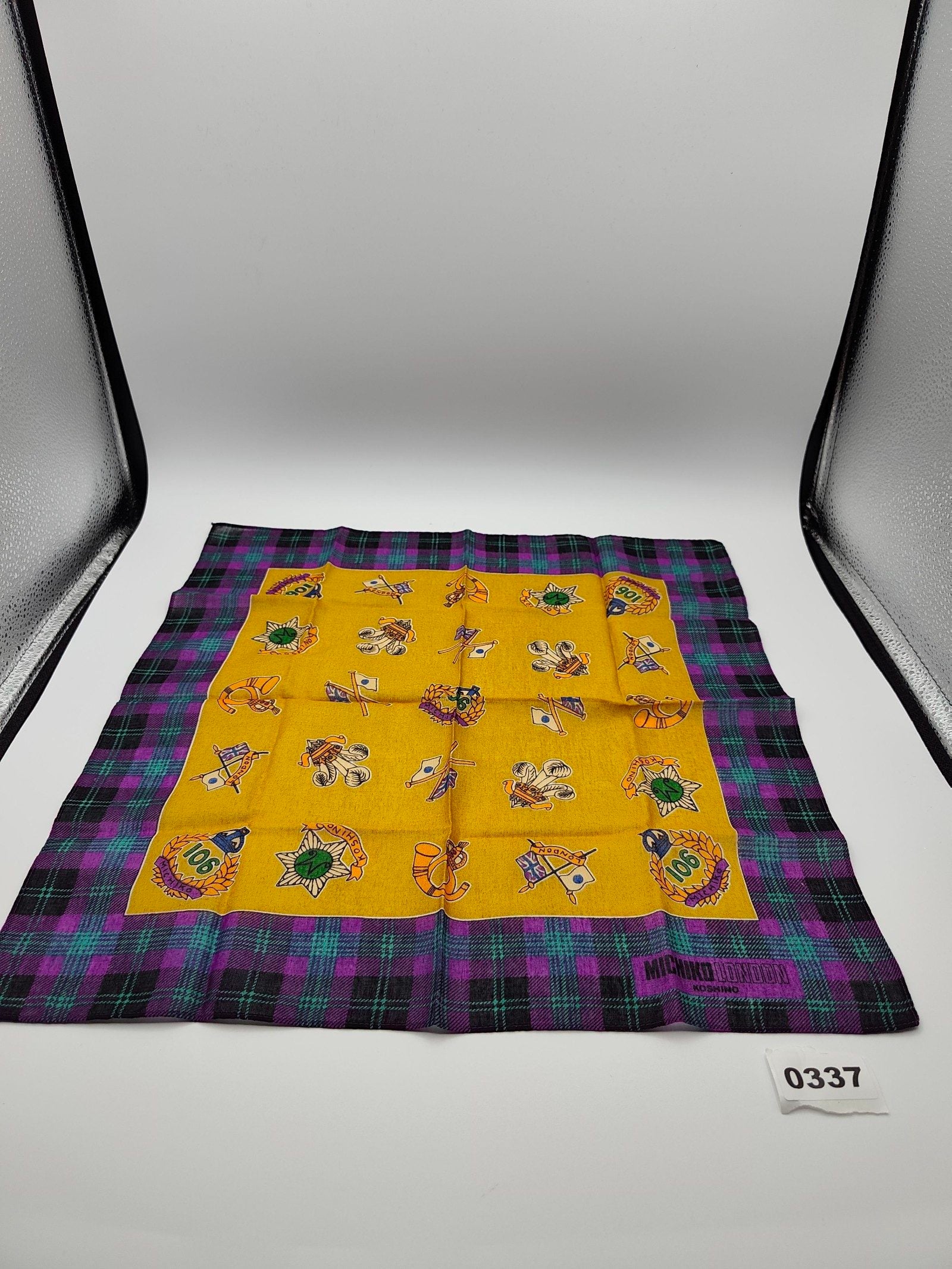 Michiko London Purple, Green & Yellow Printed Women’s Scarf Other