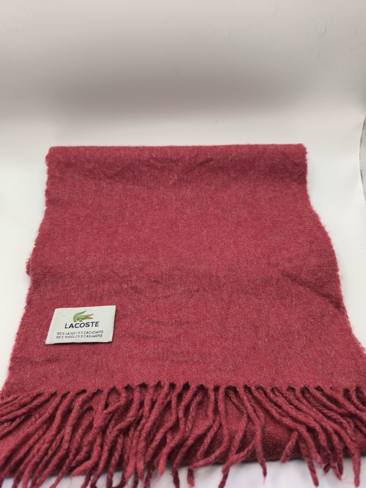 Vintage Lacoste Scarf Dry Cleaned Prior To Listing Please read The Description
