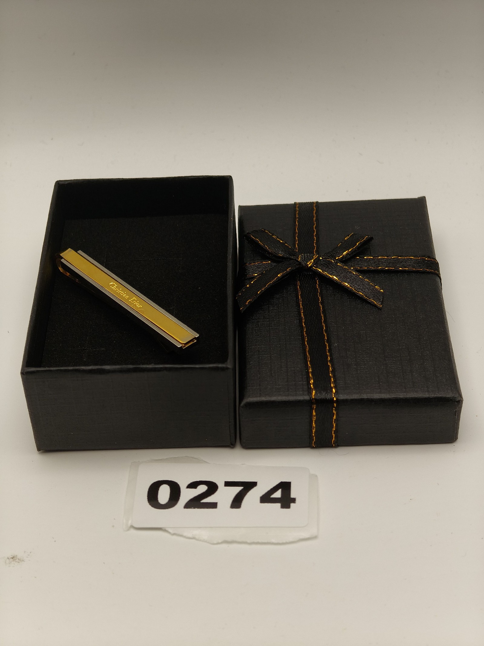 Christian Dior Gold & Silver Tie Clip Other