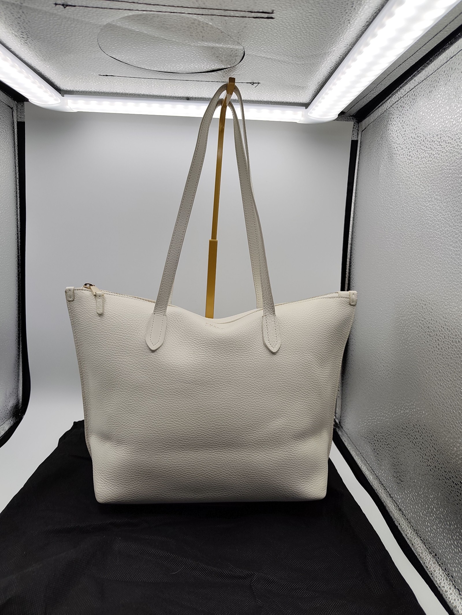 Furla White Leather Tote Bag Genuine Leather
