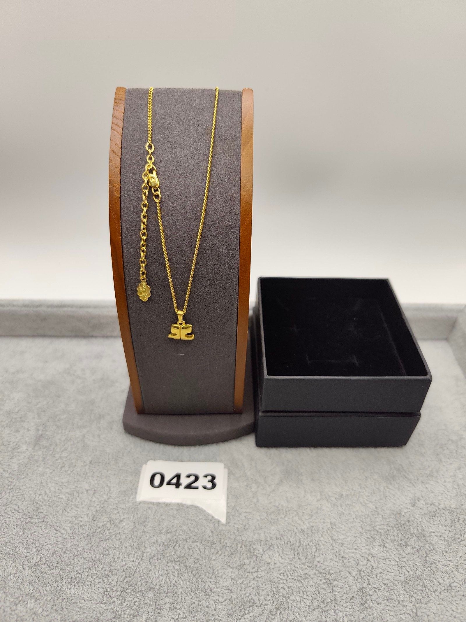 Courrèges Paris Gold Tone Pendant Necklace Women Other