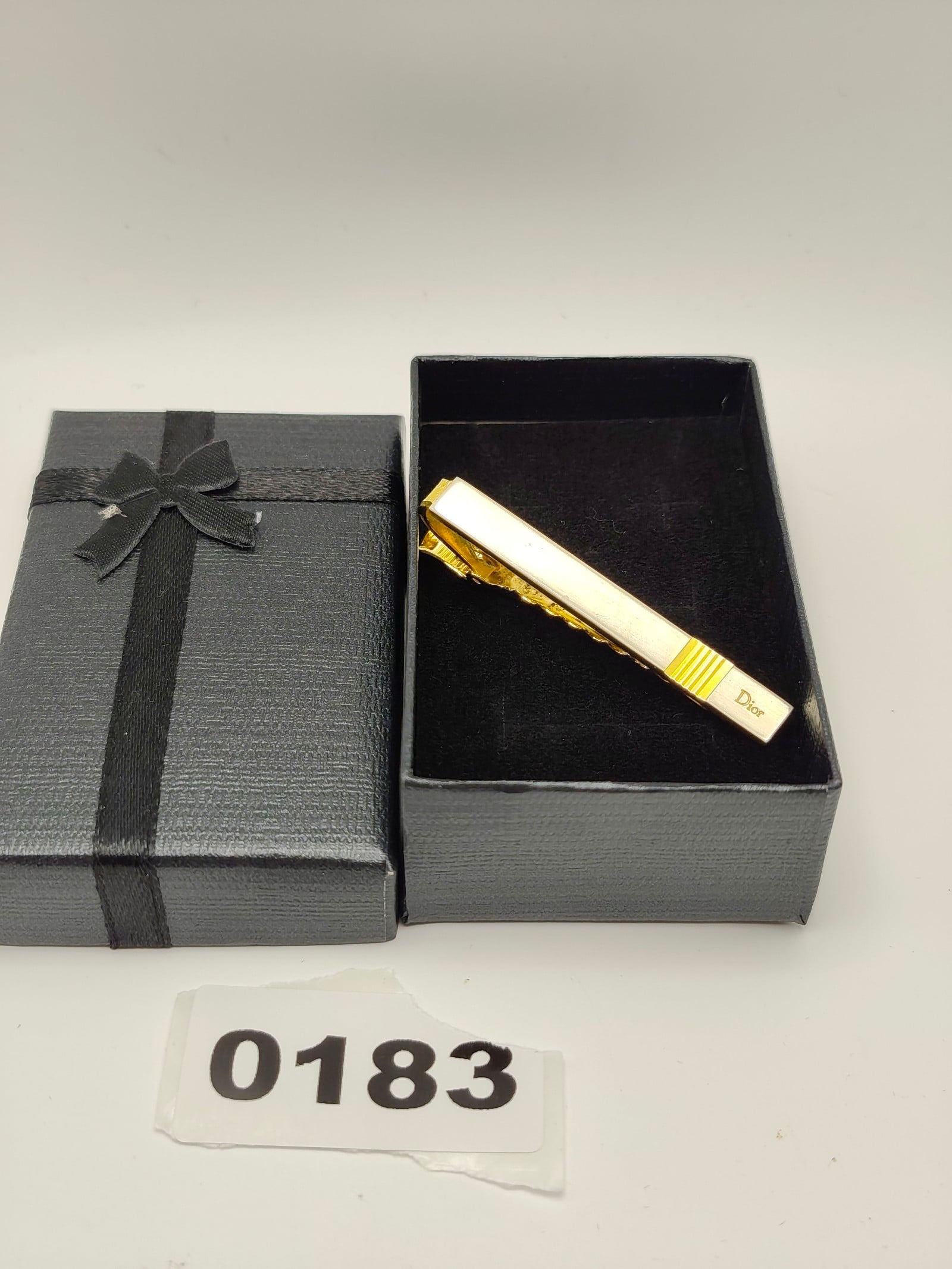 Dior Gold & Silver Tone Men's Tie Clip Other