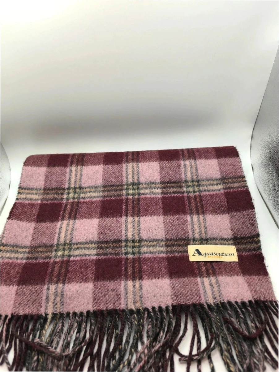Vintage Aquascutum heavy reversible scarf